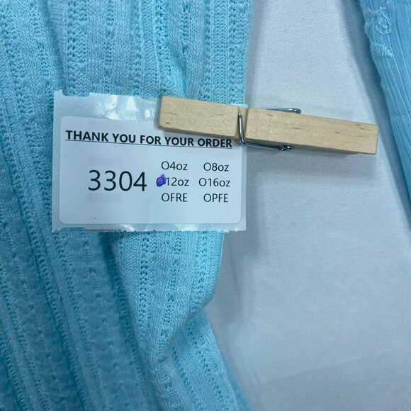 Fever Tunic Blouse Womens size Large Blue Long Sleeve Crochet Peasant Boho New - Picture 7 of 7